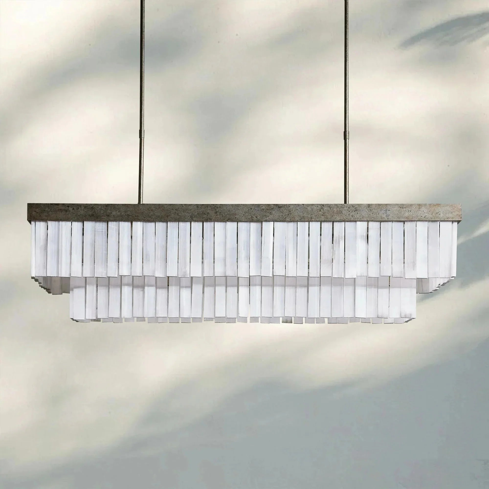 Cameron Rectangular Chandelier 49''59'' - cyranlamps
