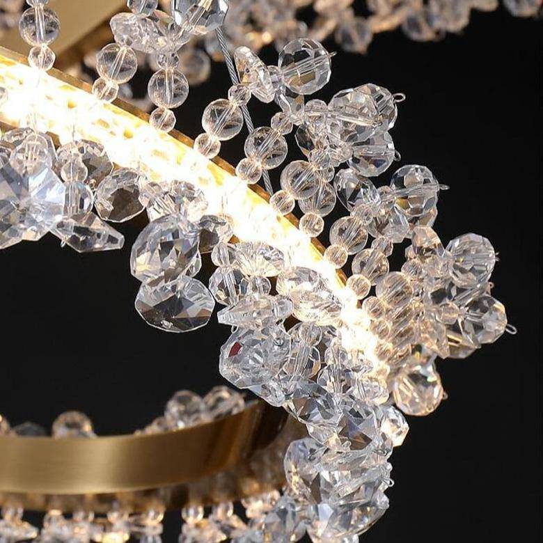 Capri 2 - Ring Modern Crystal Chandelier - cyranlamps