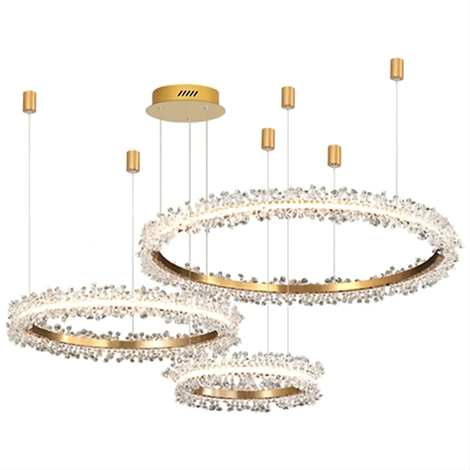Capri 3 - Ring Crystal Chandelier - cyranlamps