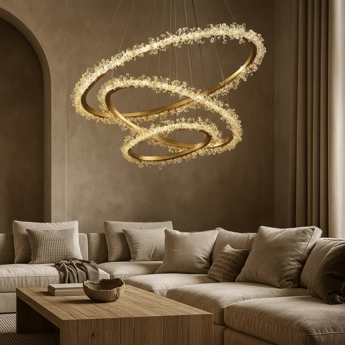 Capri 3 - Ring Modern Chandelier - cyranlighting