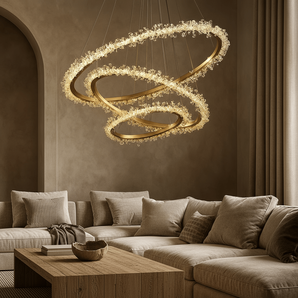 Capri 3 - Ring Modern Chandelier - cyranlamps