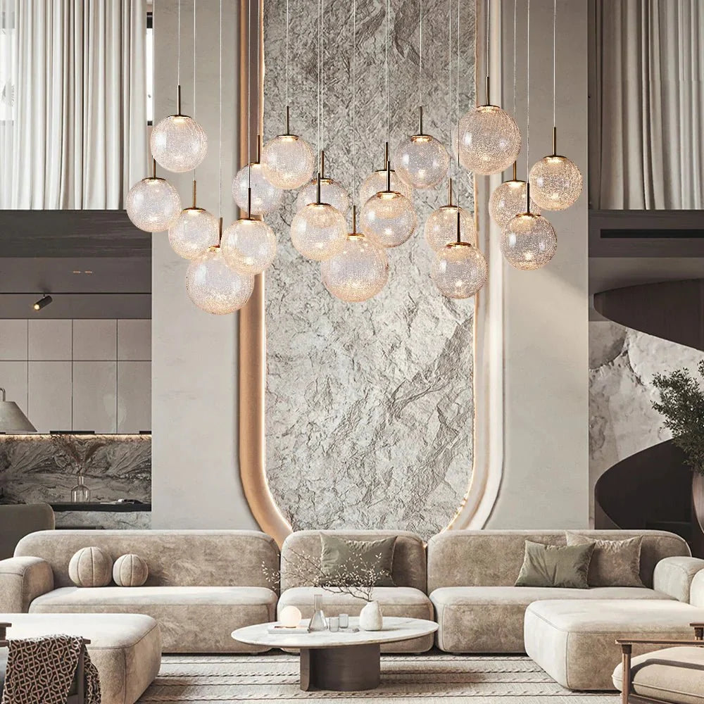 Casen Linear Chandelier 55" 65" - cyranlamps