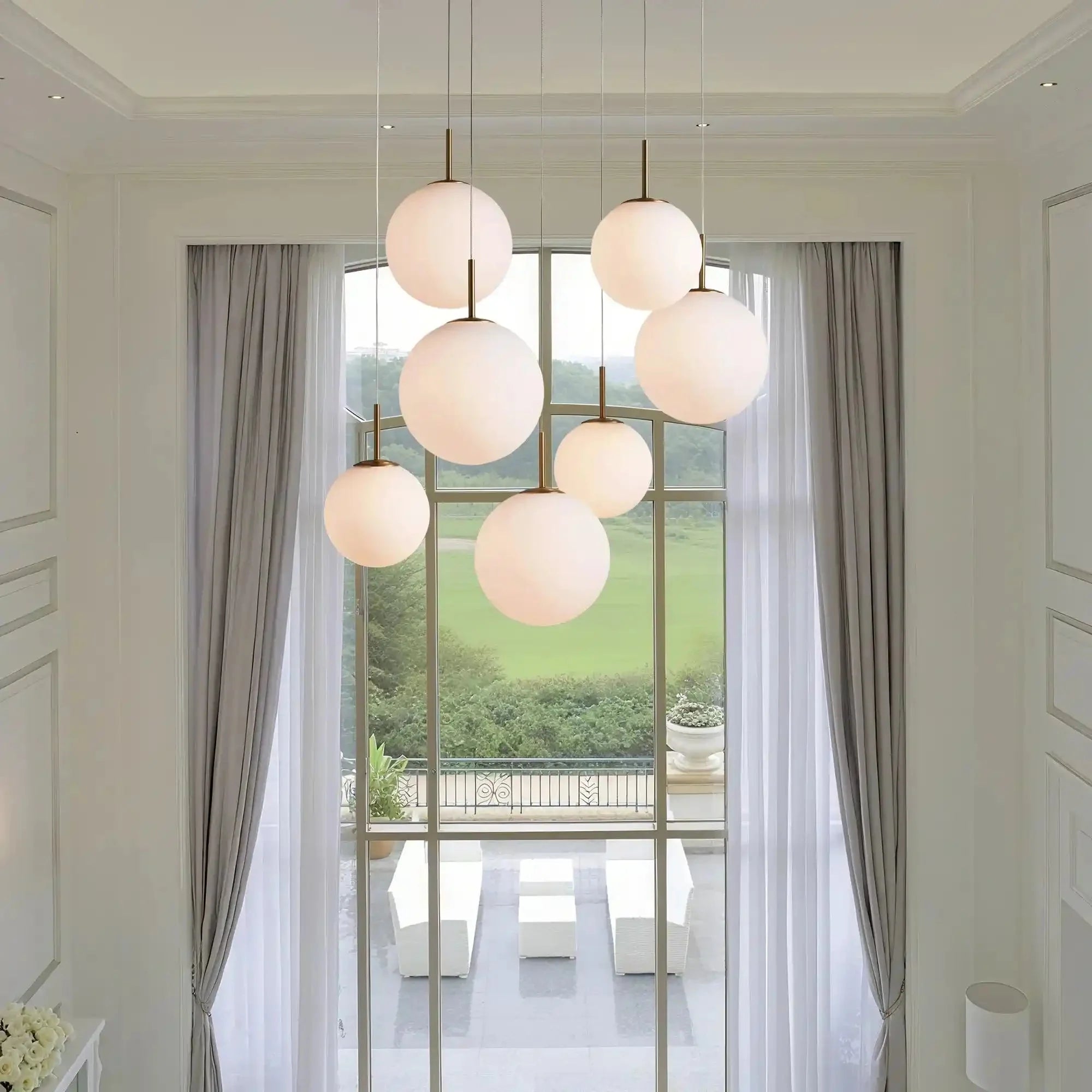 Casen Round Chandelier - cyranlamps