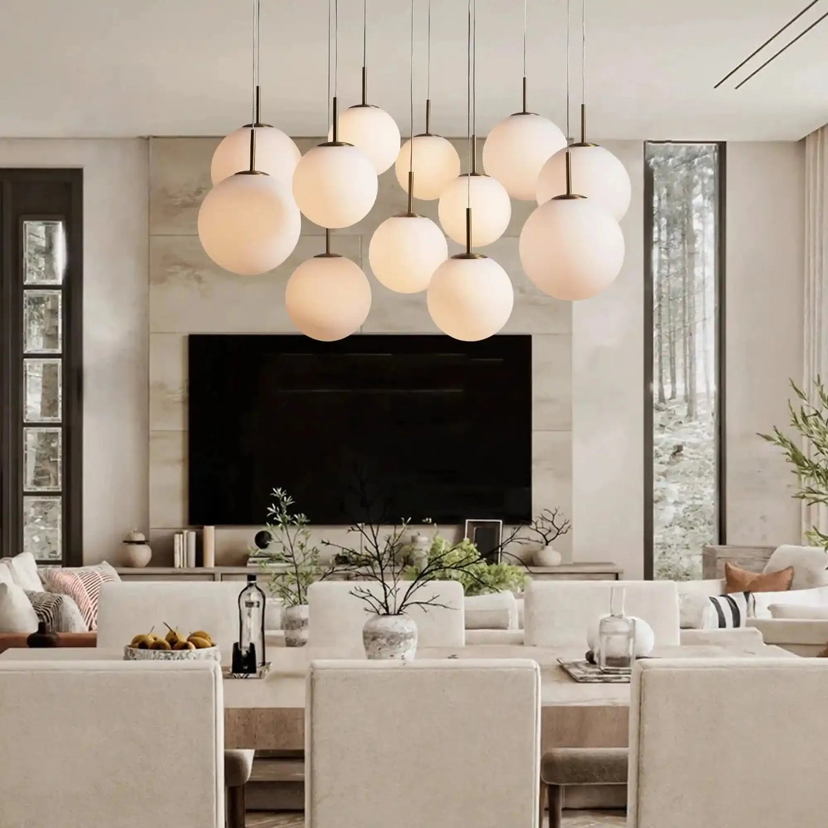 Casen Round Chandelier - cyranlamps