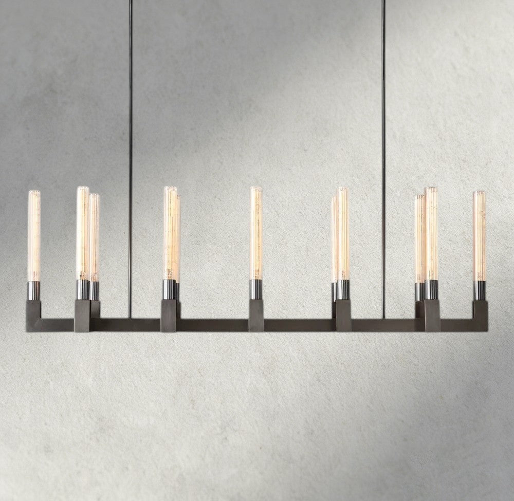 Cennela Linear Chandelier 55", 67" - cyranlighting