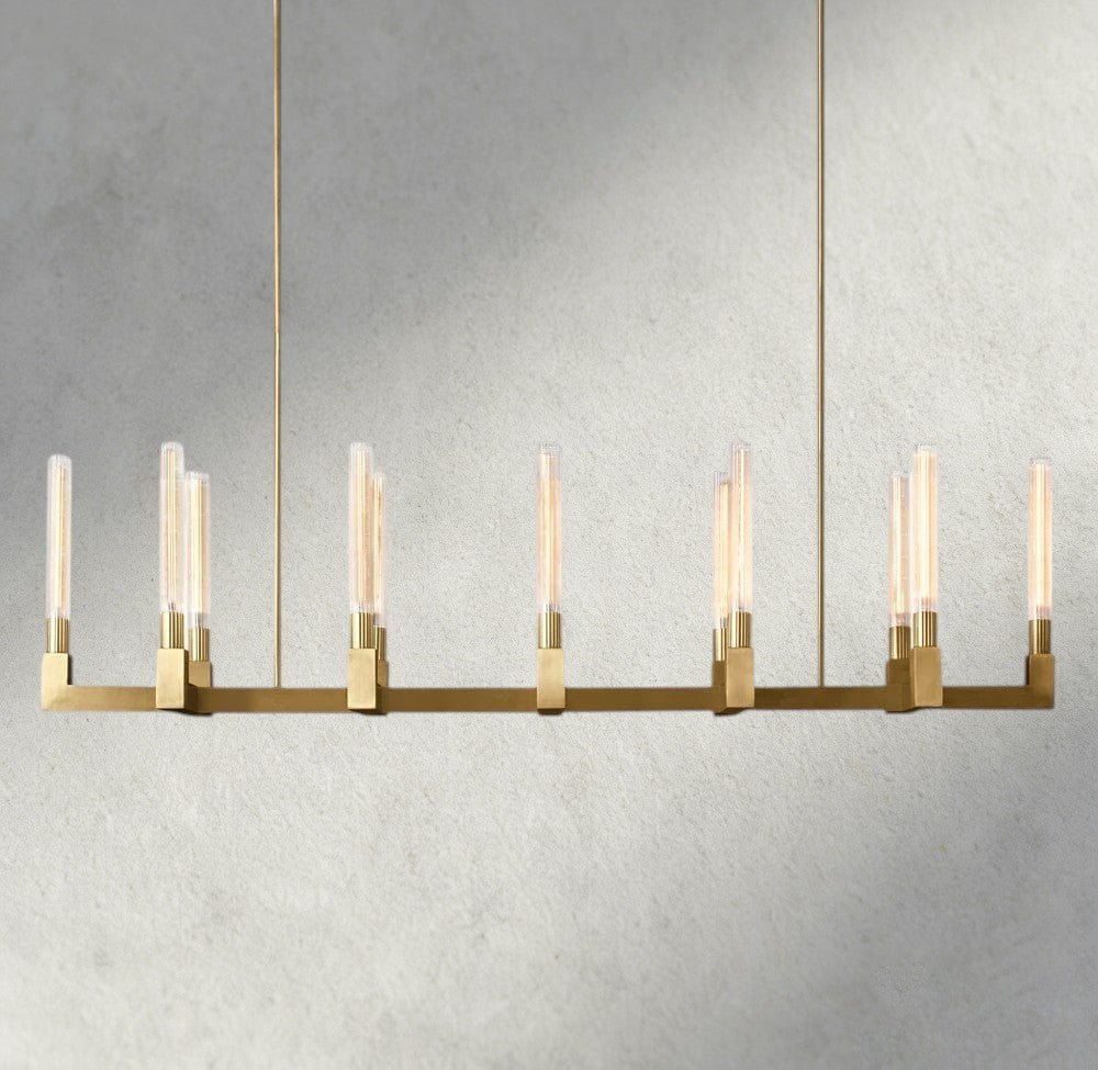 Cennela Linear Chandelier 55", 67" - cyranlighting
