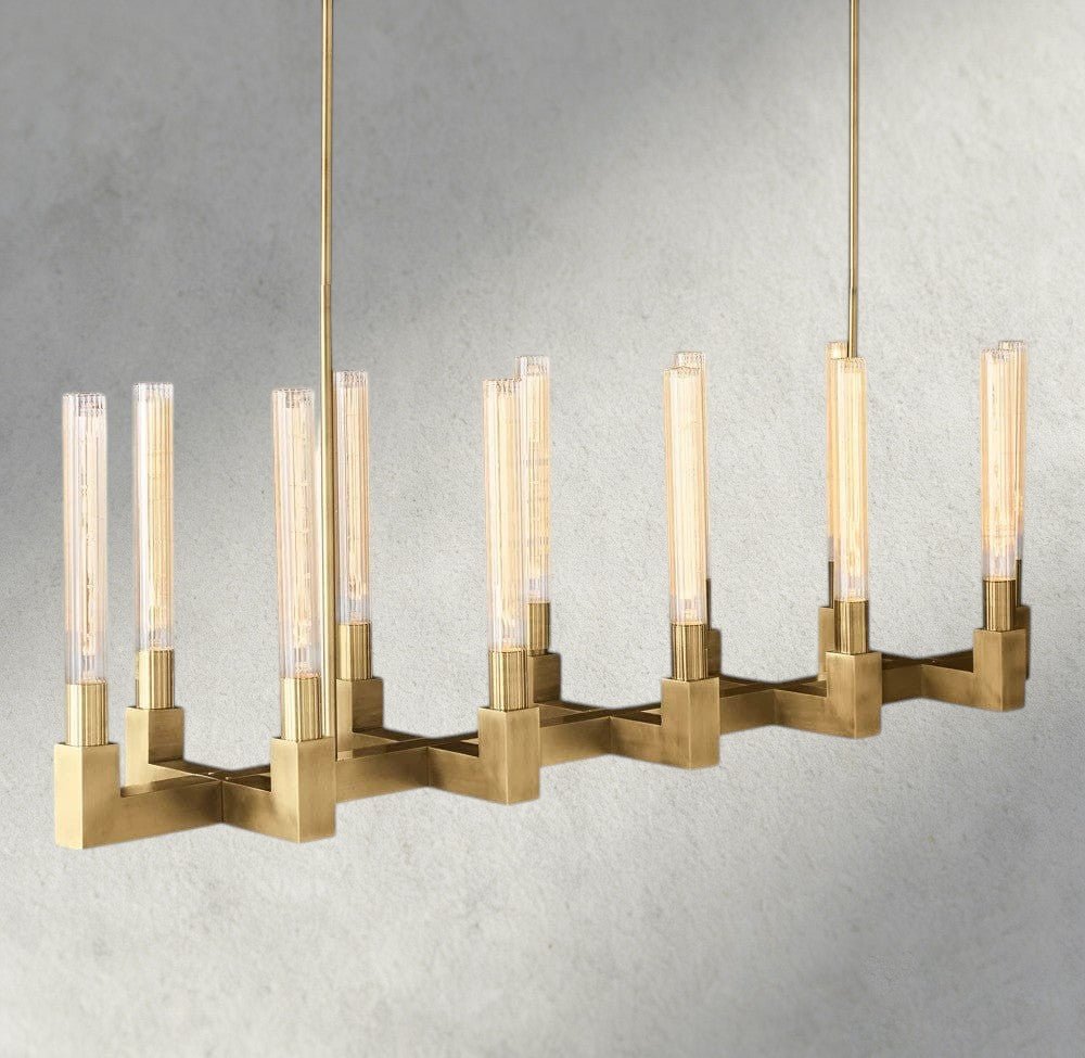 Cennela Linear Chandelier 55", 67" - cyranlighting
