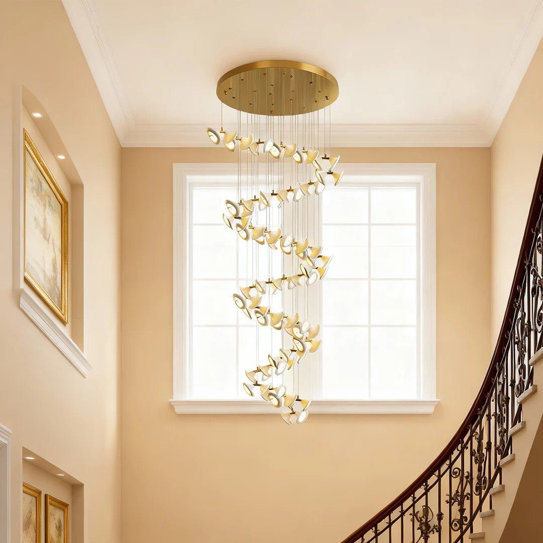Ceramic Chandeliers Luxury Tulip Flower Ceiling Light - Cyran Lamps