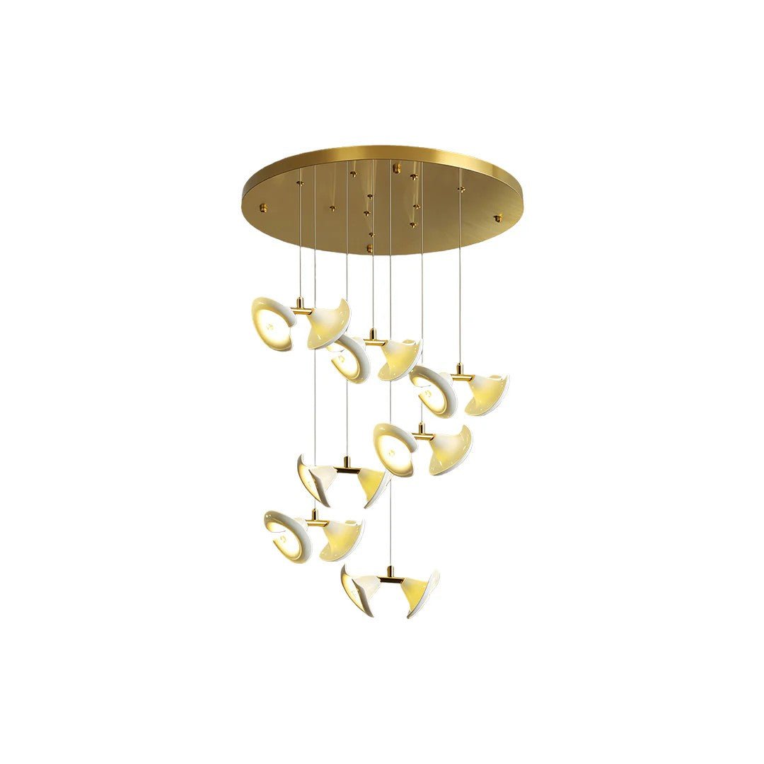 Ceramic Chandeliers Luxury Tulip Flower Ceiling Light - Cyran Lamps