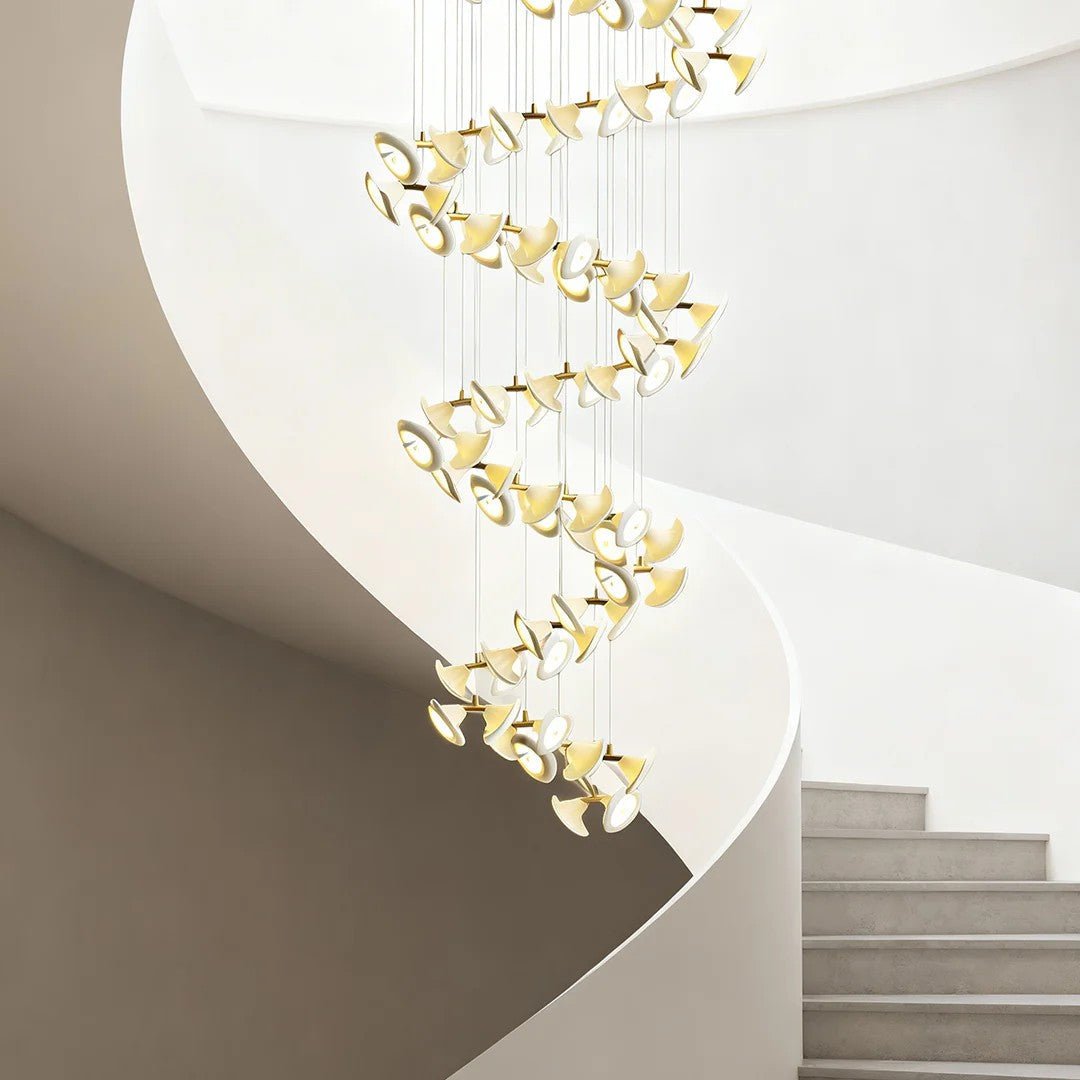 Ceramic Chandeliers Luxury Tulip Flower Ceiling Light - Cyran Lamps