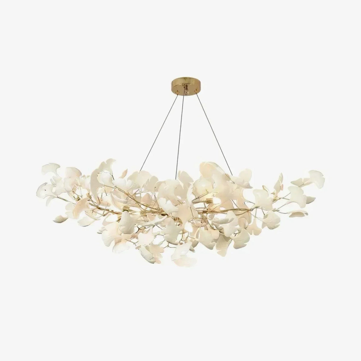 Ceramic Gingko Chandelier B - cyranlighting