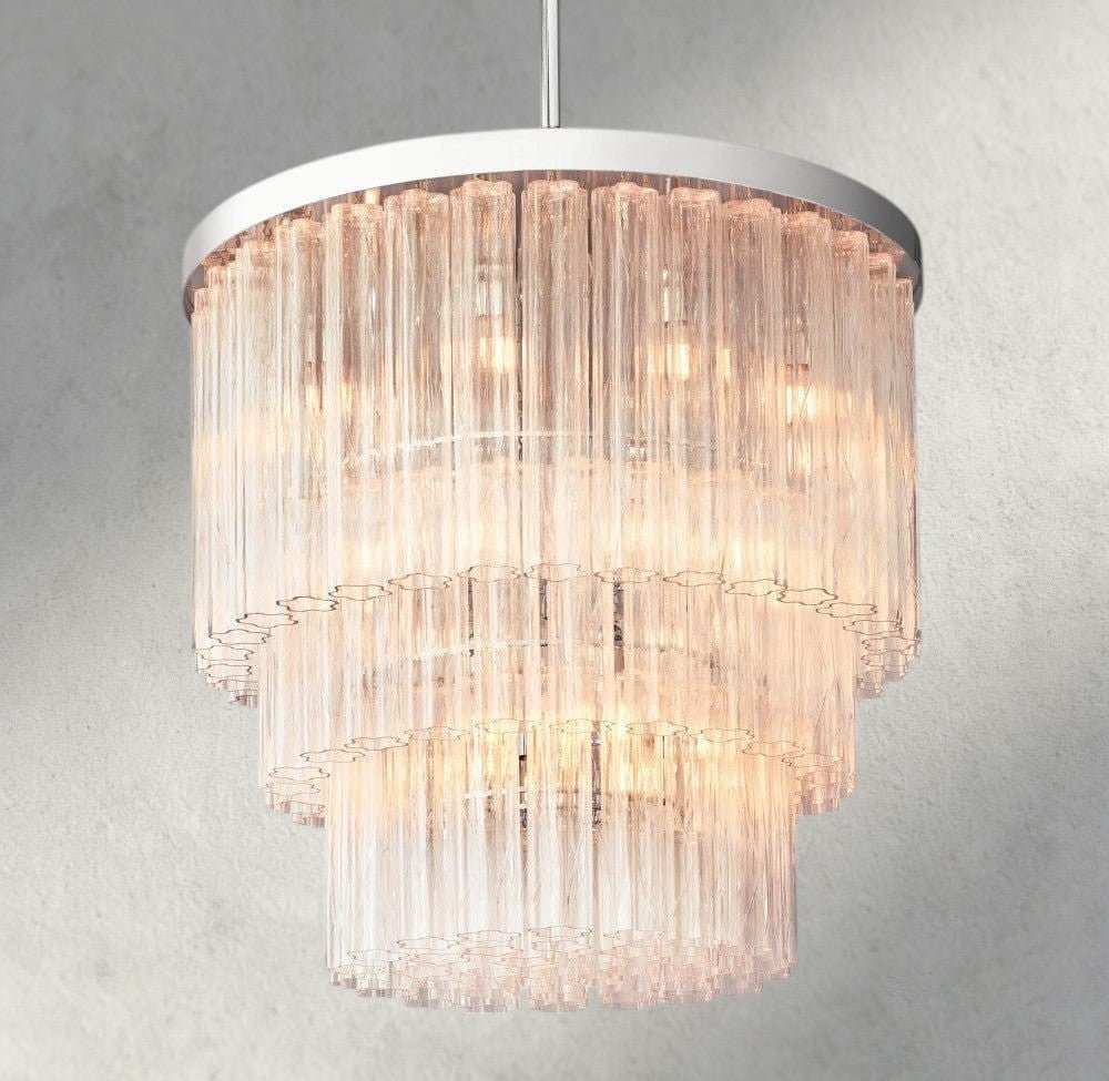 Ciello Three - Tier Round Chandelier - cyranlighting