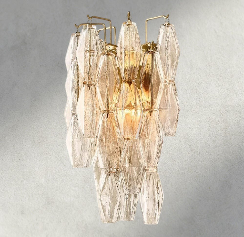 CIHELA CLEAR/ SMOKE GLASS SCONCE 19" - cyranlighting