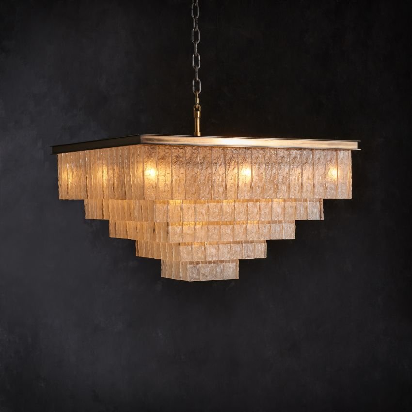 Claire Square Pendant - Cyran Lamps