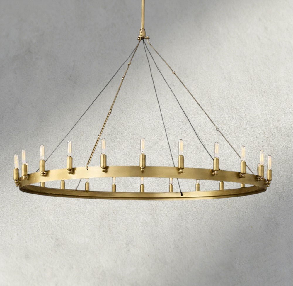 Cominv Round Outdoor Chandelier 26", 38", 50", 63", 73" - cyranlighting
