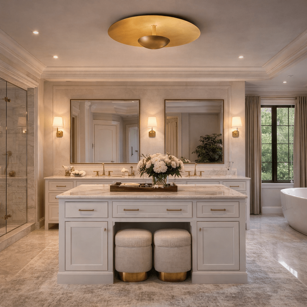 Cosmic Flushmount for Bathroom - cyranlighting