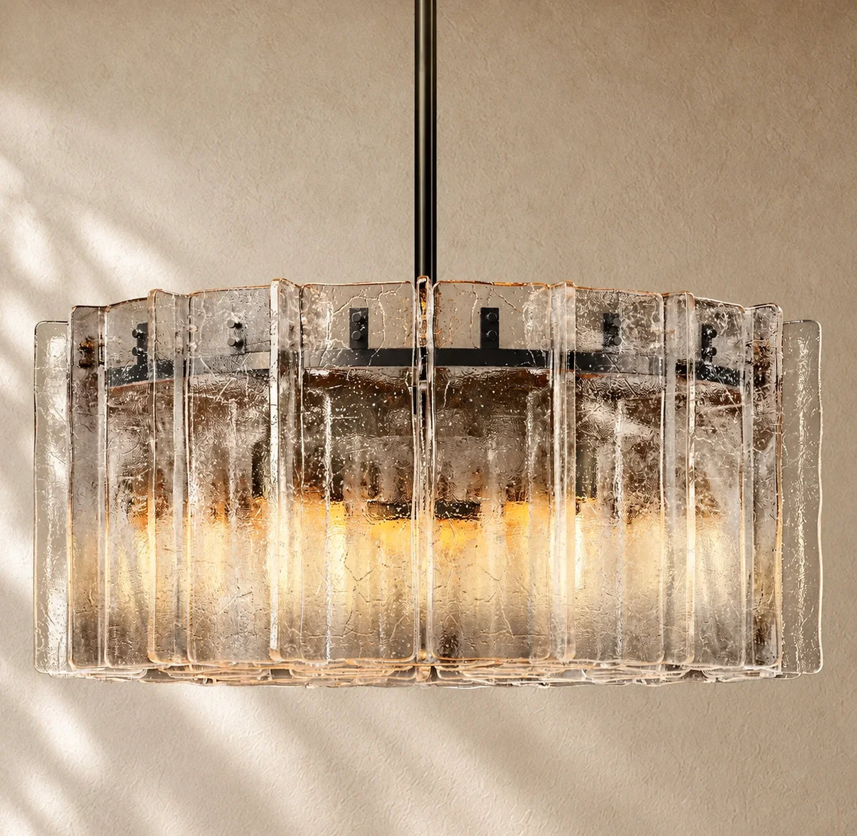 Lattis Glass Round Chandelier