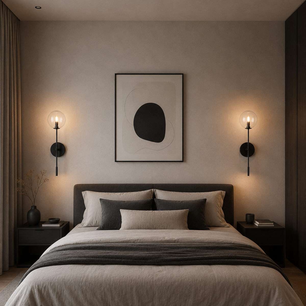 Apollos Glass Ball Wall Sconce