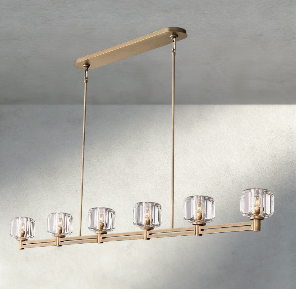 Damuet Linear Chandelier 54", 72" - cyranlighting