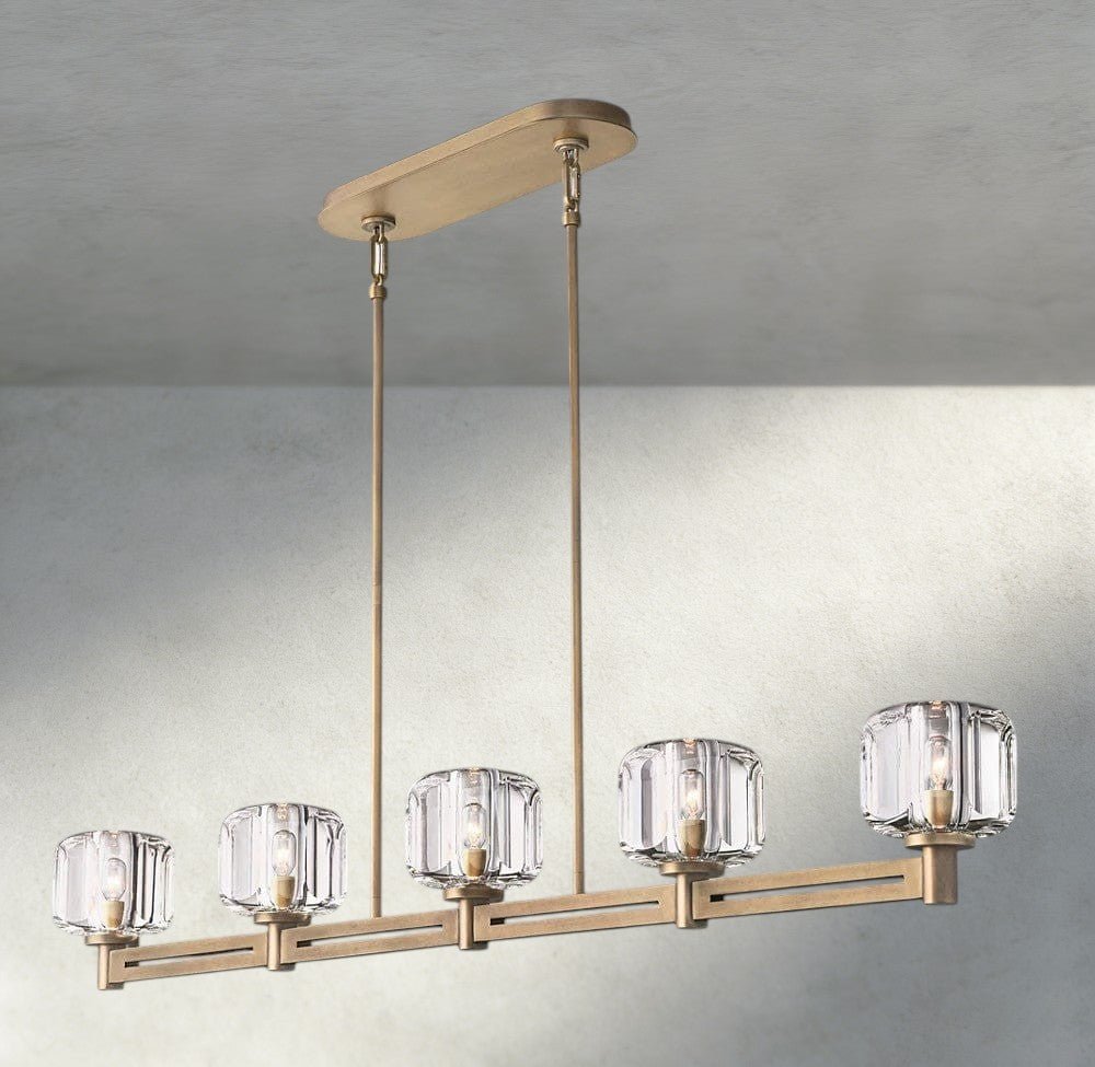 Damuet Linear Chandelier 54", 72" - cyranlighting