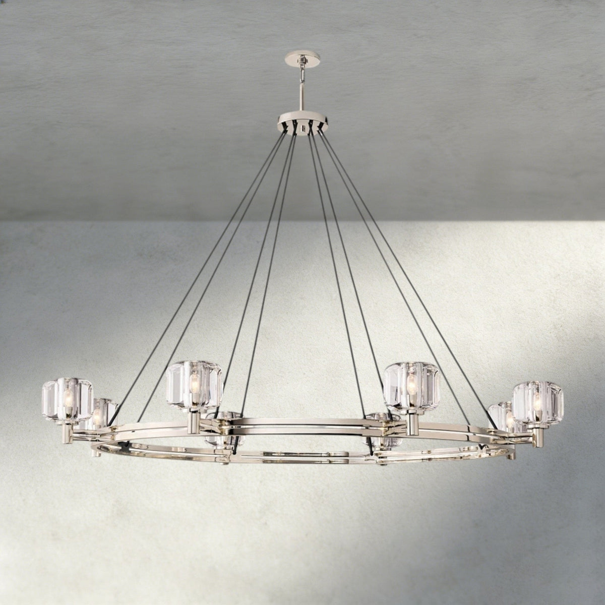 Damuet Round Chandelier 36", 48", 60" - cyranlighting