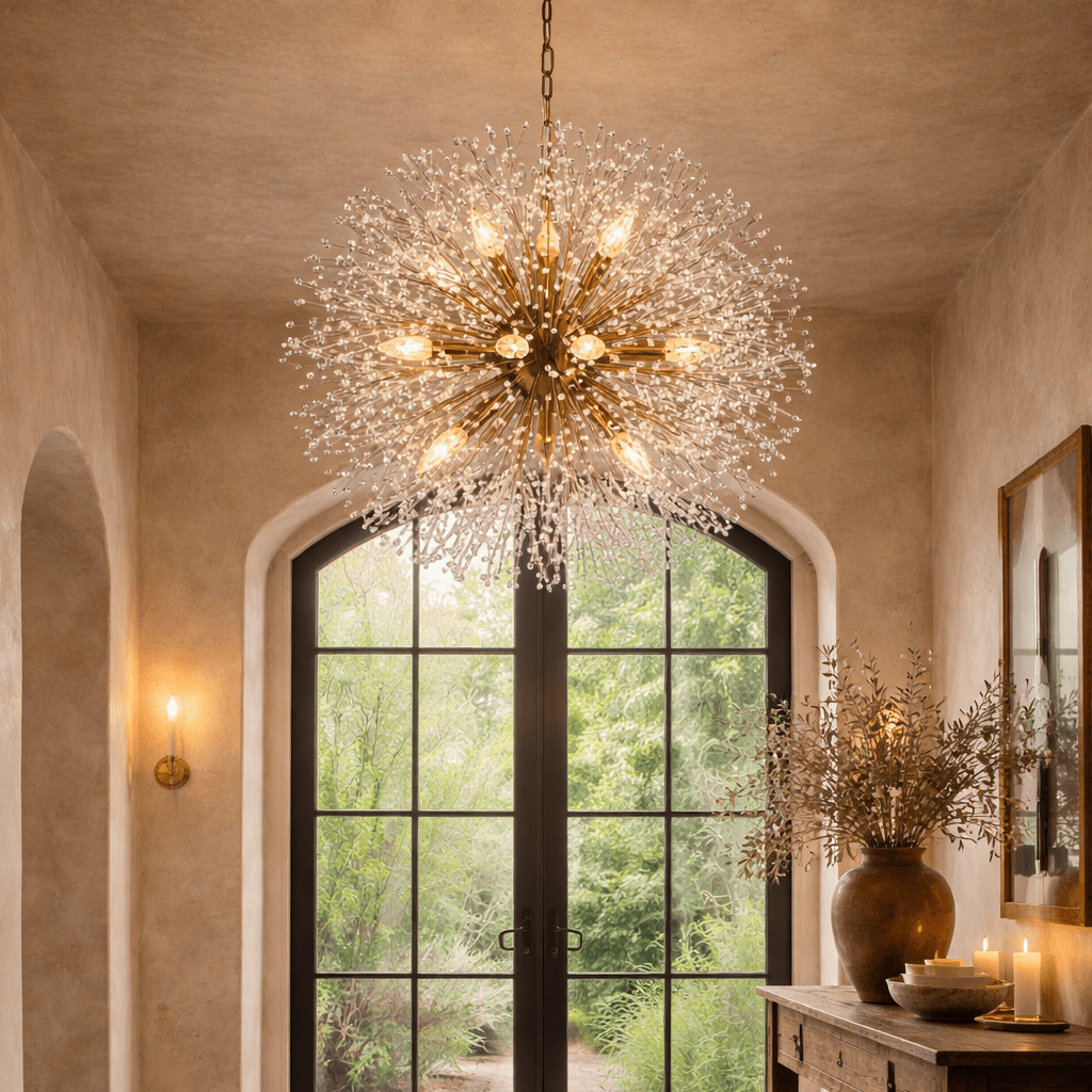 Dandelion Round Chandelier - cyranlamps