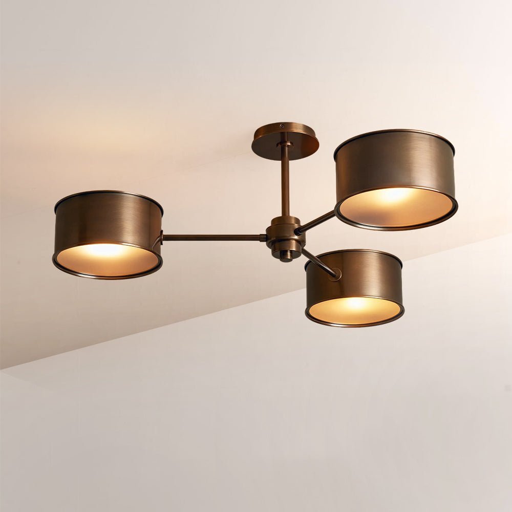 Daphna 3 - Light Metal Semi - Flush Mount - Cyran Lamps