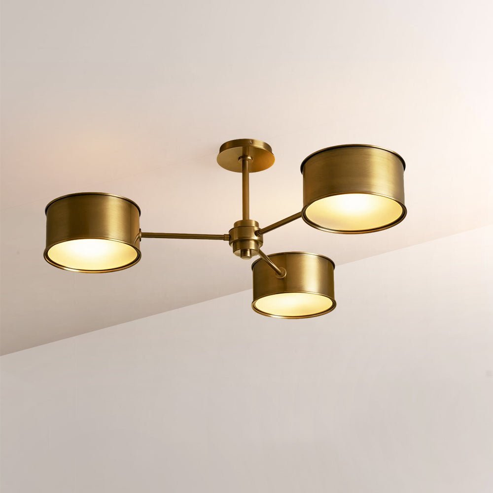 Daphna 3 - Light Metal Semi - Flush Mount - Cyran Lamps