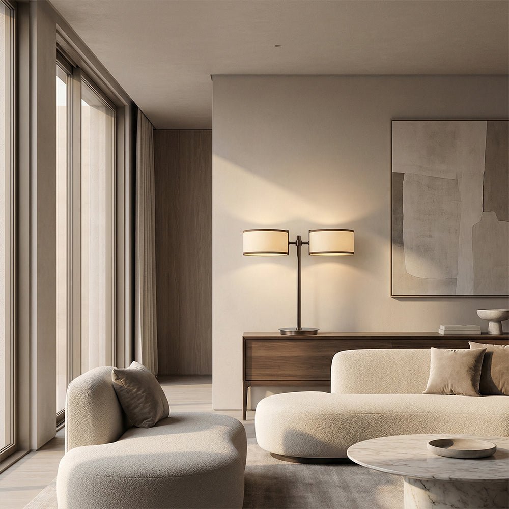 Daphna Dual - Shade Table Lamp - Cyran Lamps