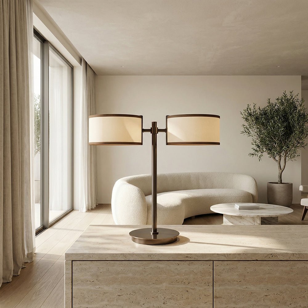 Daphna Dual - Shade Table Lamp - Cyran Lamps
