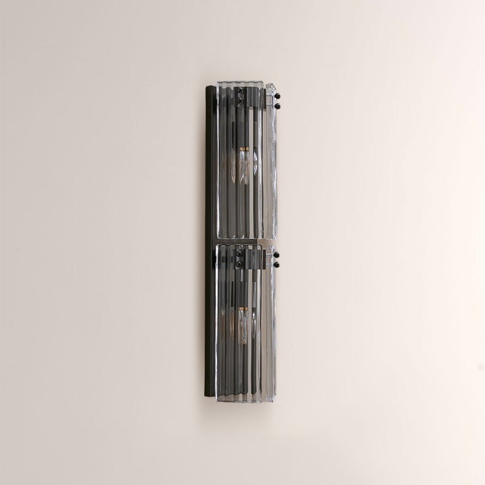 Delsia Fluted Glass Wall Sconce - cyranlamps