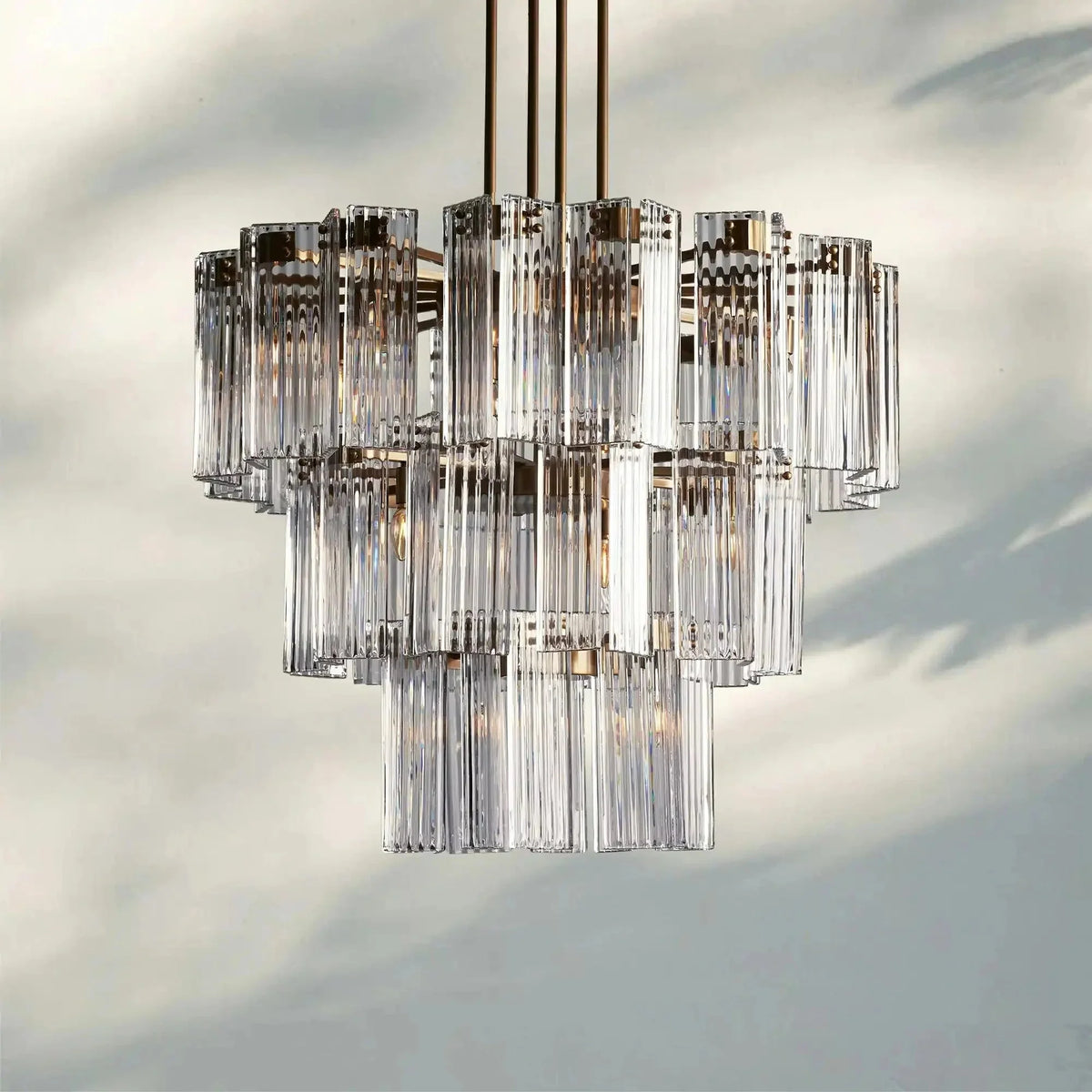 Delsie Round Chandelier 38''48''60'' - cyranlamps
