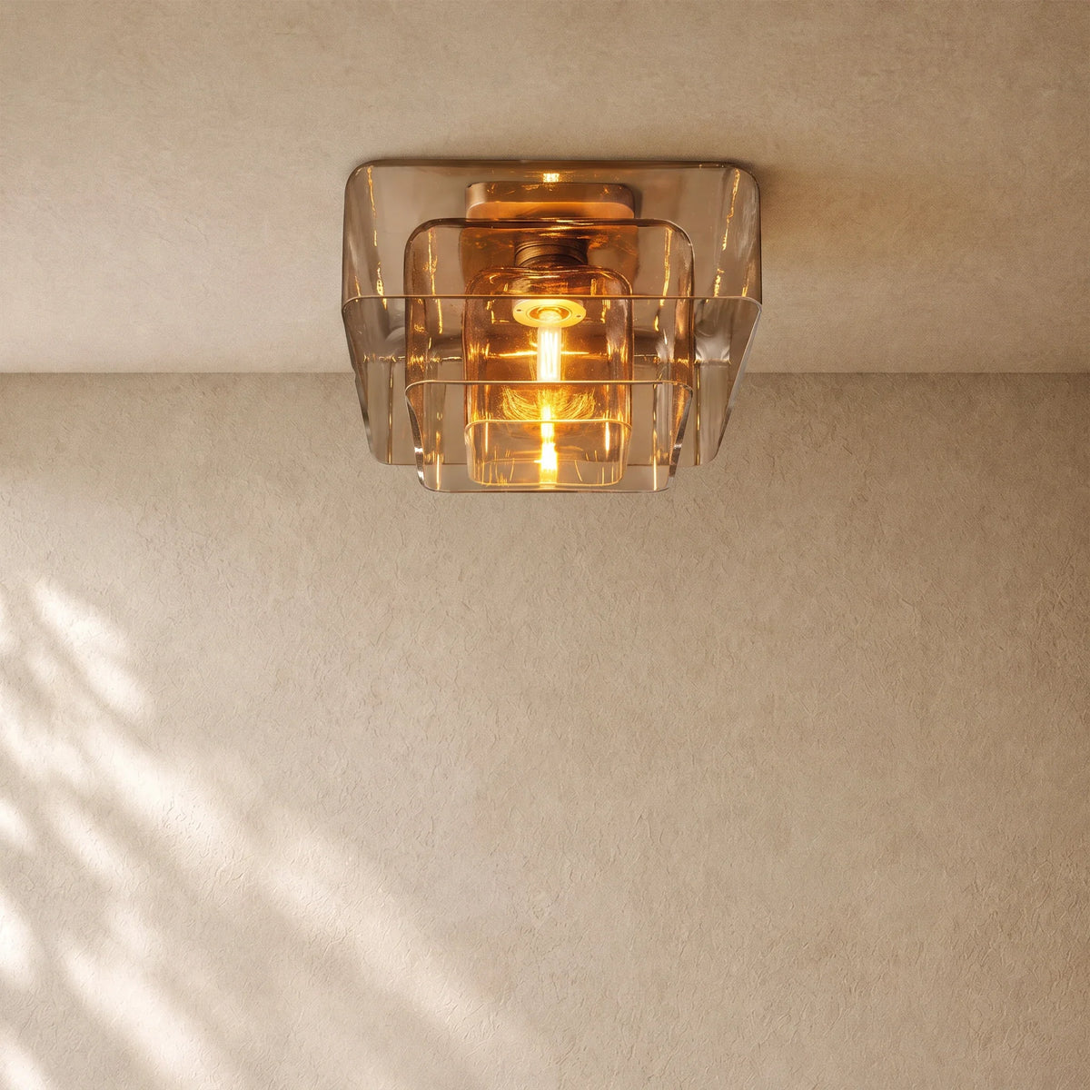 LACOURT GLASS FLUSHMOUNT