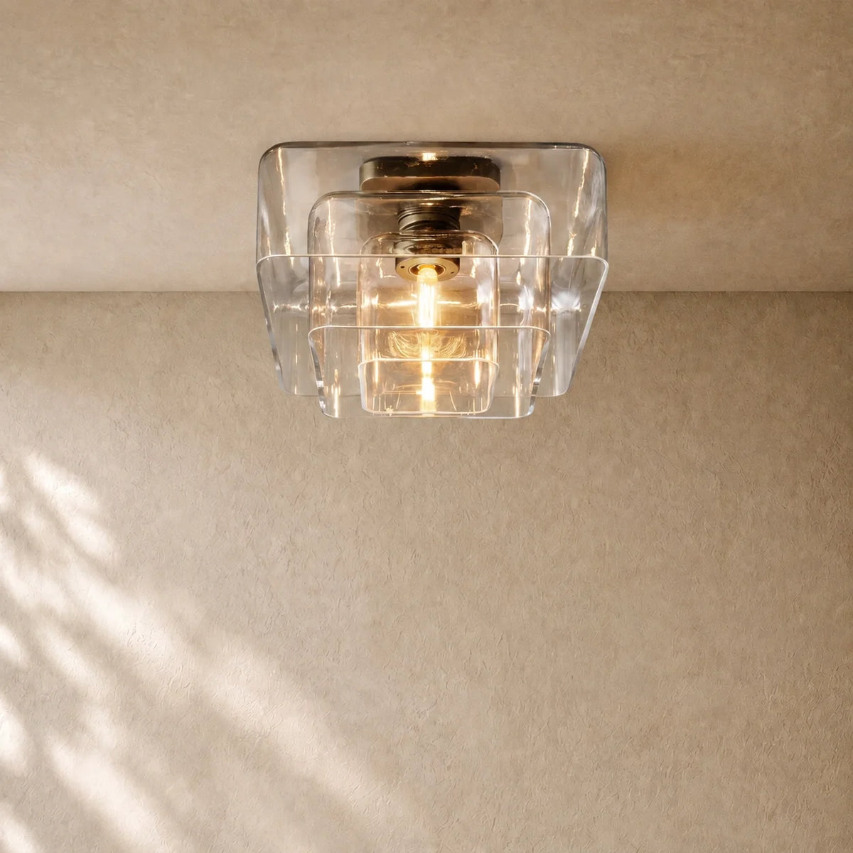 LACOURT GLASS FLUSHMOUNT