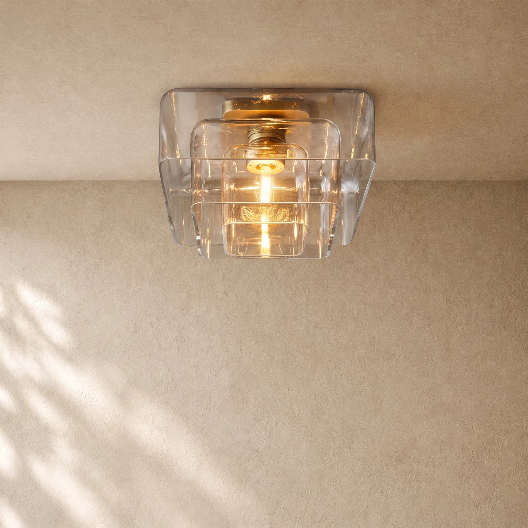 LACOURT GLASS FLUSHMOUNT