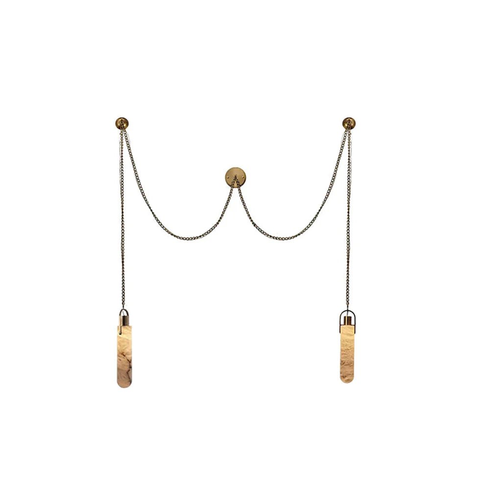 Dome Chain Alabaster Chandelier - Cyran Lamps