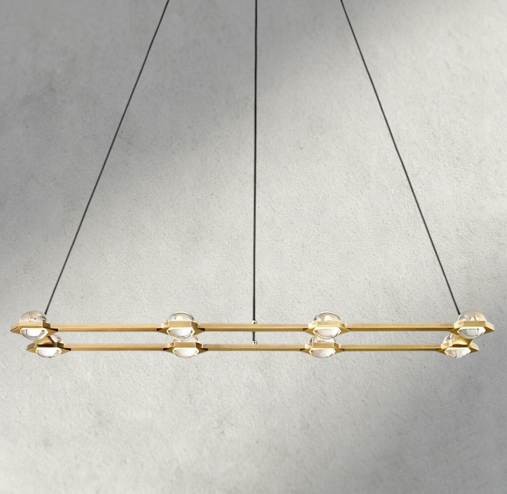 Ecletant Rectangular Chandelier 54", 72" - cyranlighting