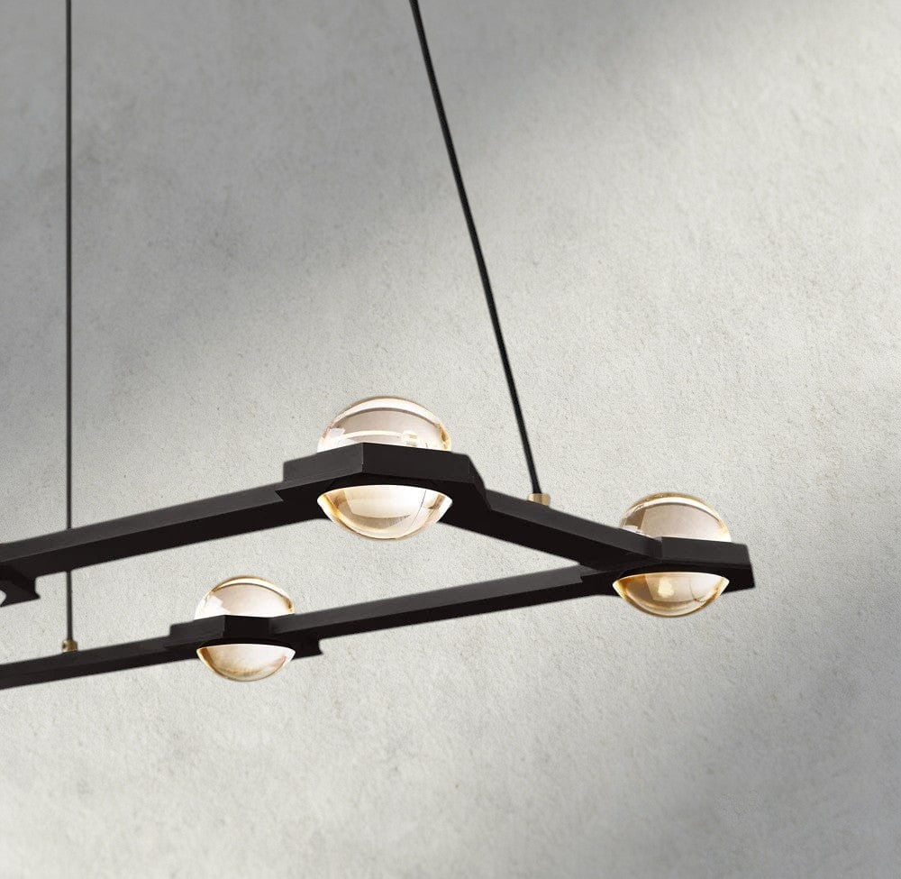Ecletant Rectangular Chandelier 54", 72" - cyranlighting