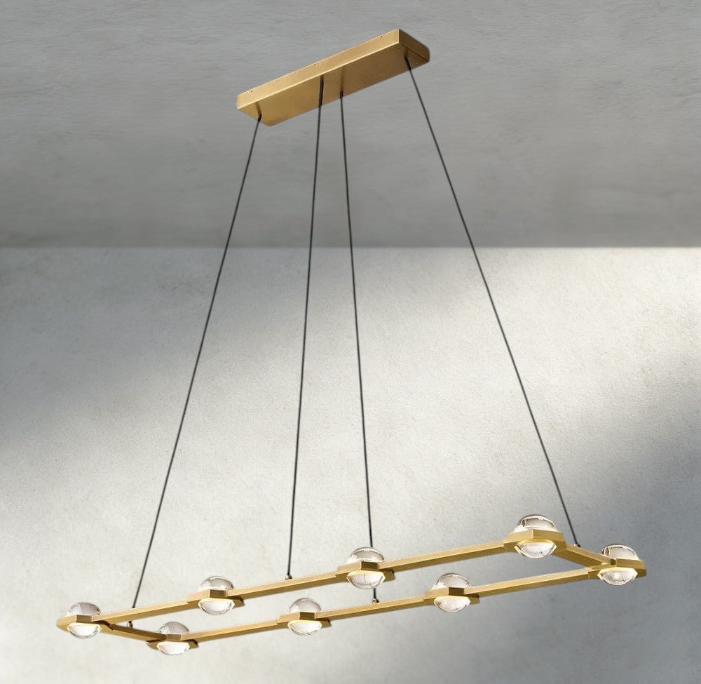Ecletant Rectangular Chandelier 54", 72" - cyranlighting