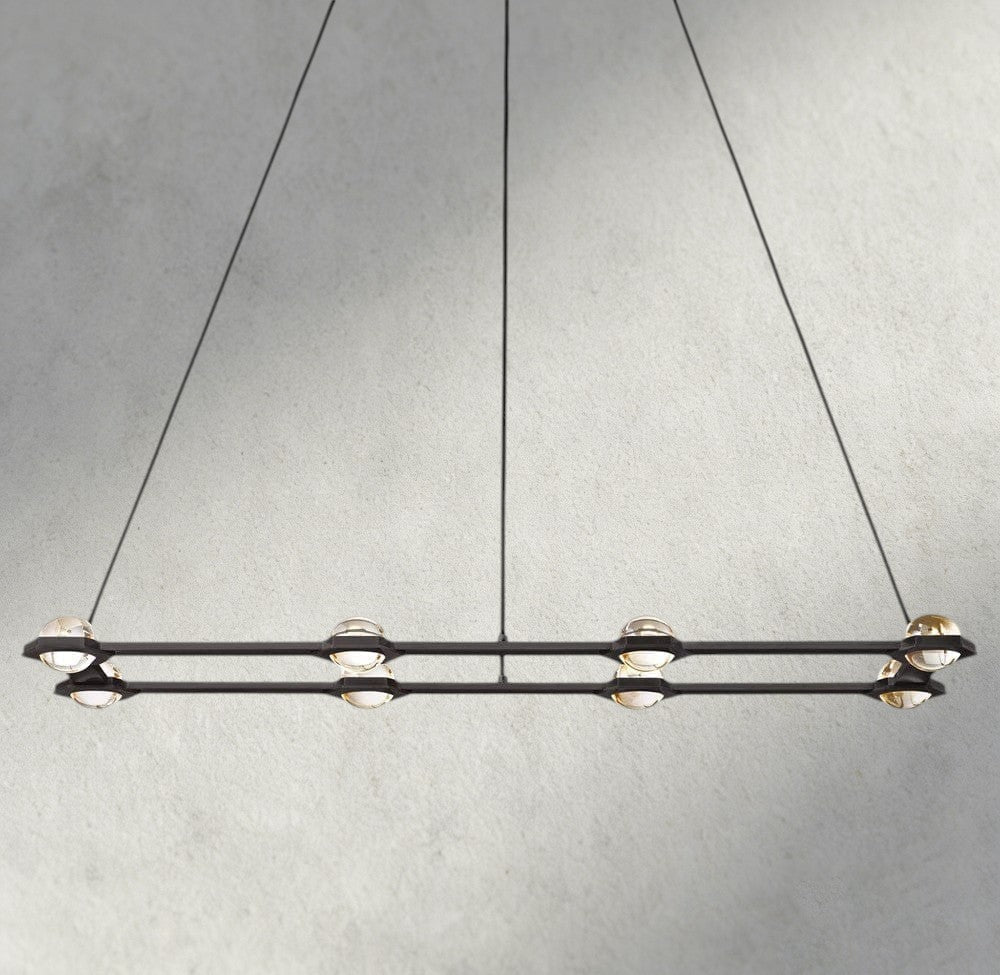 Ecletant Rectangular Chandelier 54", 72" - cyranlighting