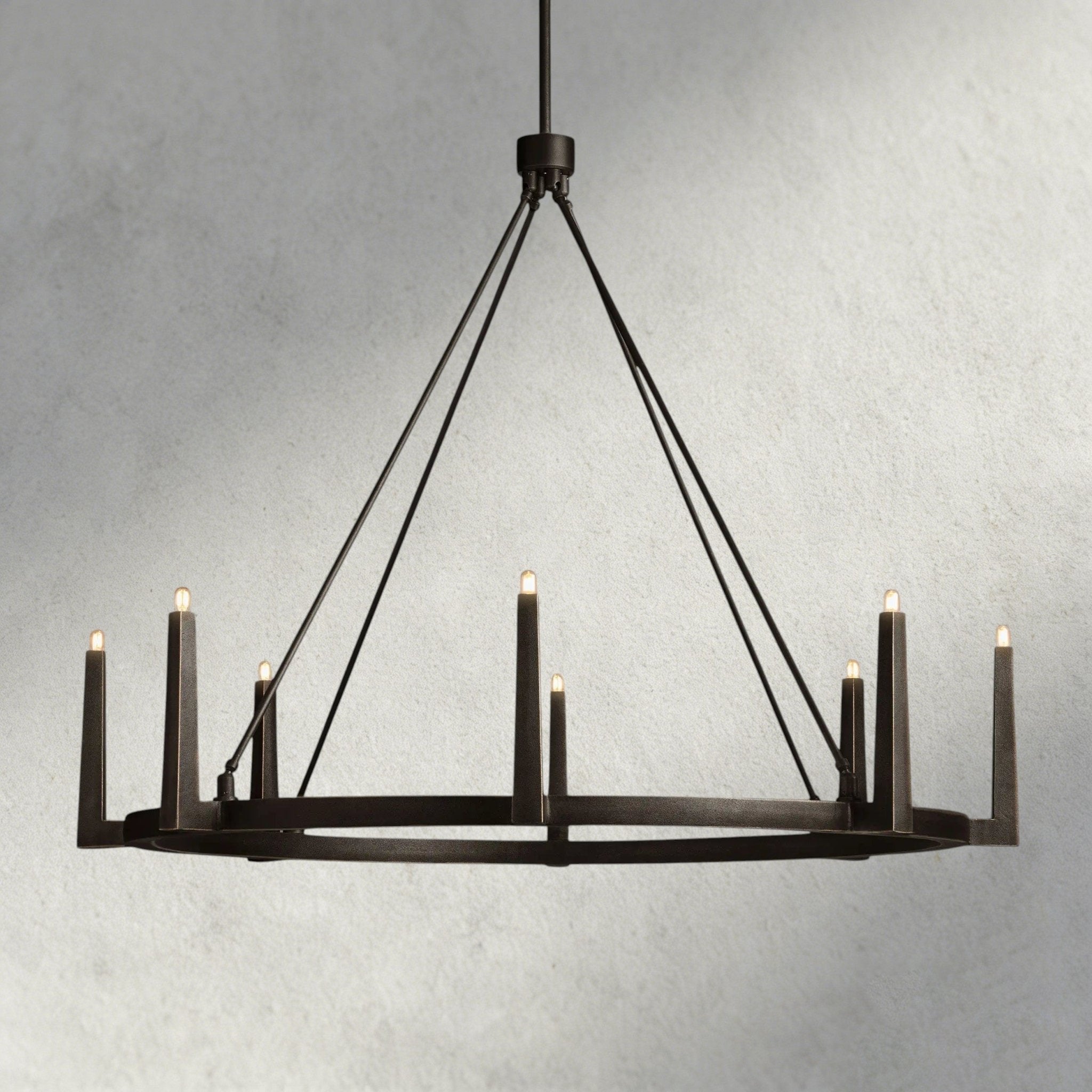 Emmet Round Chandelier 42", 54" - cyranlamps