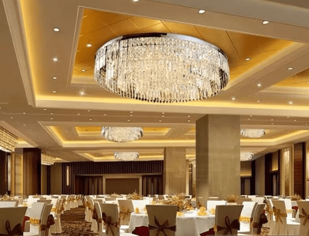 Extra Large Flush Mount Multi - tier Crystal Chandelier Modern Luxury Light Fixture For Living Room/Dining Room/Bedroom - cyranlamps