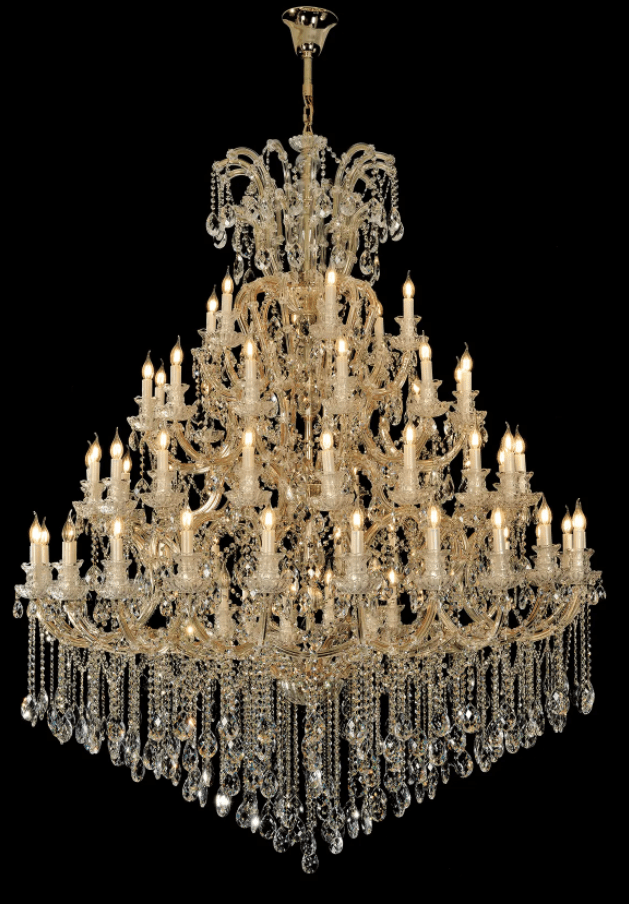 Extra Large Multi - tiered Candle Light Crystal Chandelier for Hotel/Restaurant - cyranlamps