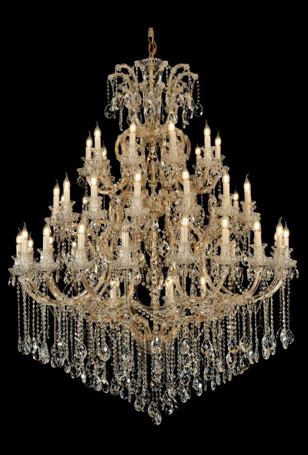 Extra Large Multi - tiered Candle Light Crystal Chandelier for Hotel/Restaurant - cyranlamps
