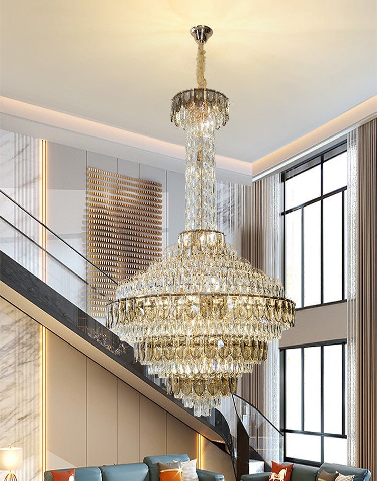 Extra Large Multi - tiered Empire Crystal Chandelier for Big Hallway/Foyer/Staircase - cyranlamps
