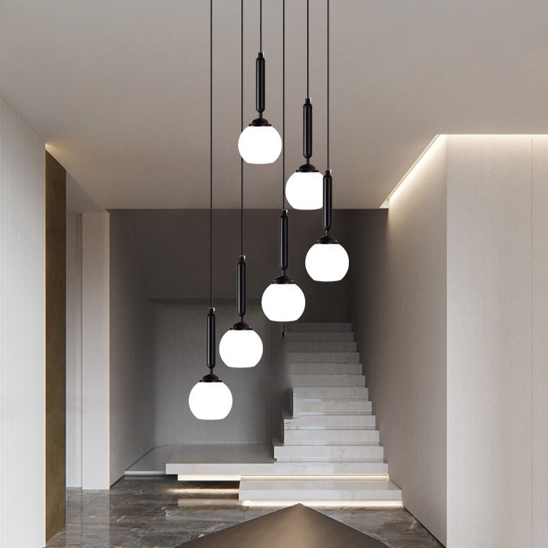 Extra Large Nordic Minimalist Long Pendant Light for Spiral Staircase/High - ceiling Room - cyranlamps