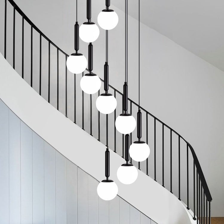 Extra Large Nordic Minimalist Long Pendant Light for Spiral Staircase/High - ceiling Room - cyranlamps