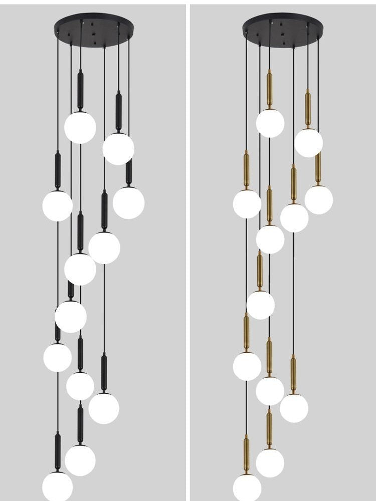 Extra Large Nordic Minimalist Long Pendant Light for Spiral Staircase/High - ceiling Room - cyranlamps