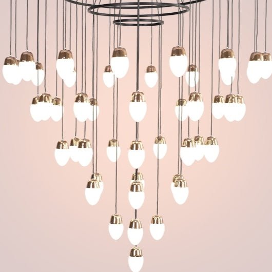 Extra Large Post - Modern Multi - tier Chandelier for High - ceiling Room/Stairs - cyranlamps