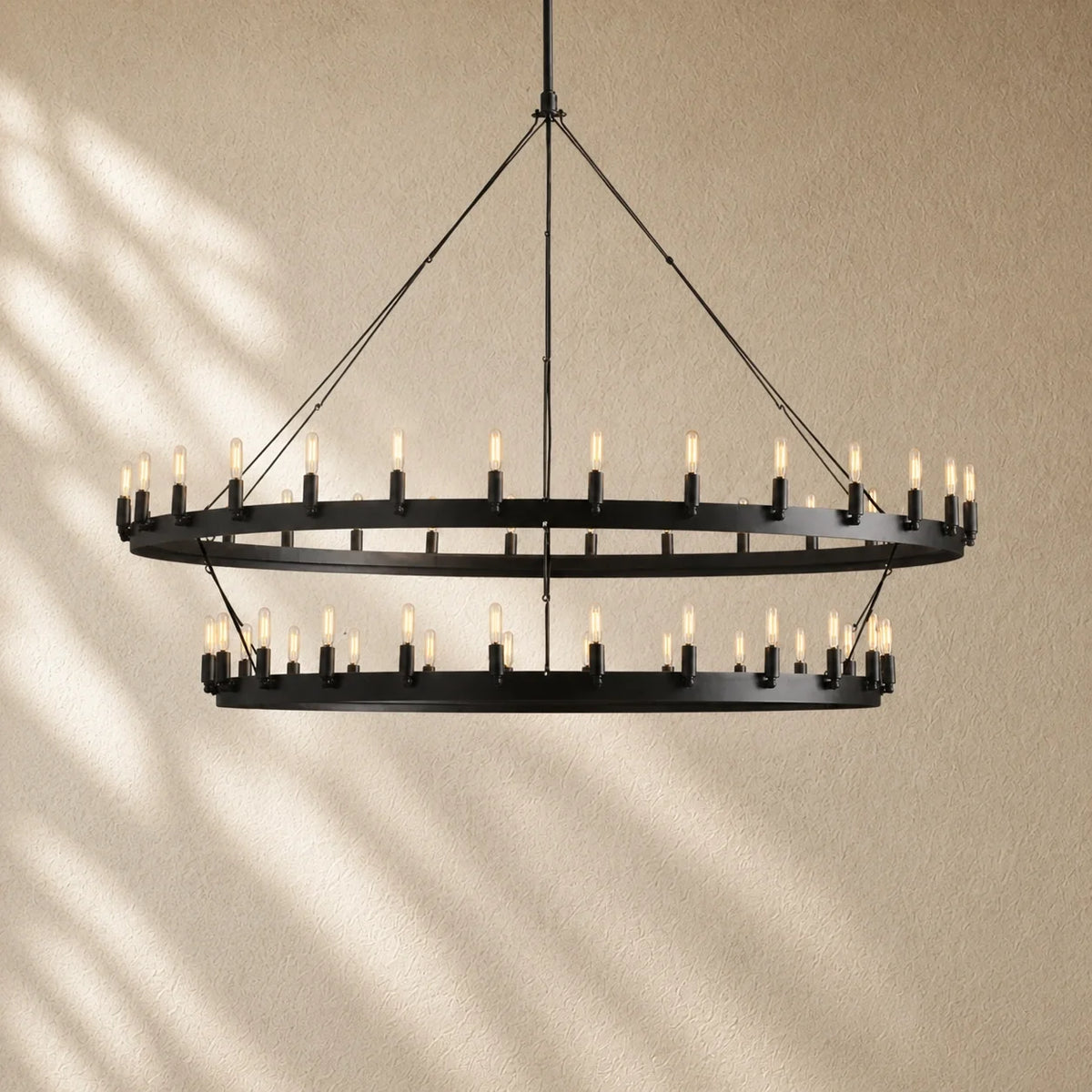 Caminon Vintage 2-Tier Round Chandelier